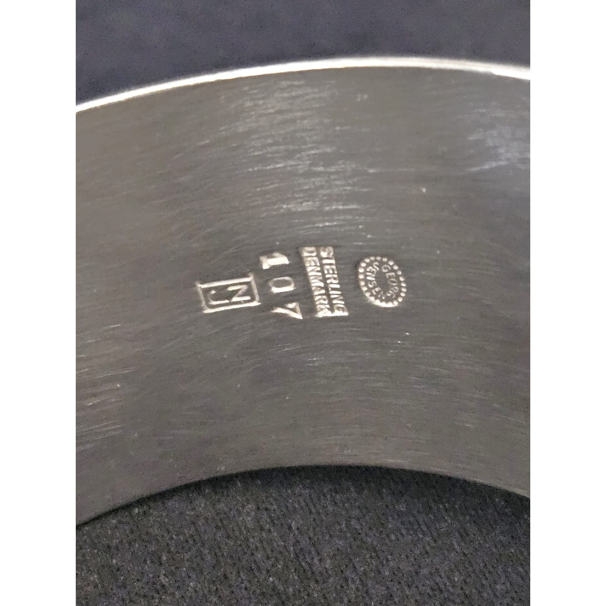Georg Jensen Jewelry Superb Nanna Ditzel Georg Jensen Modernist Sterling Viking Axe Bangle C. 1950s
