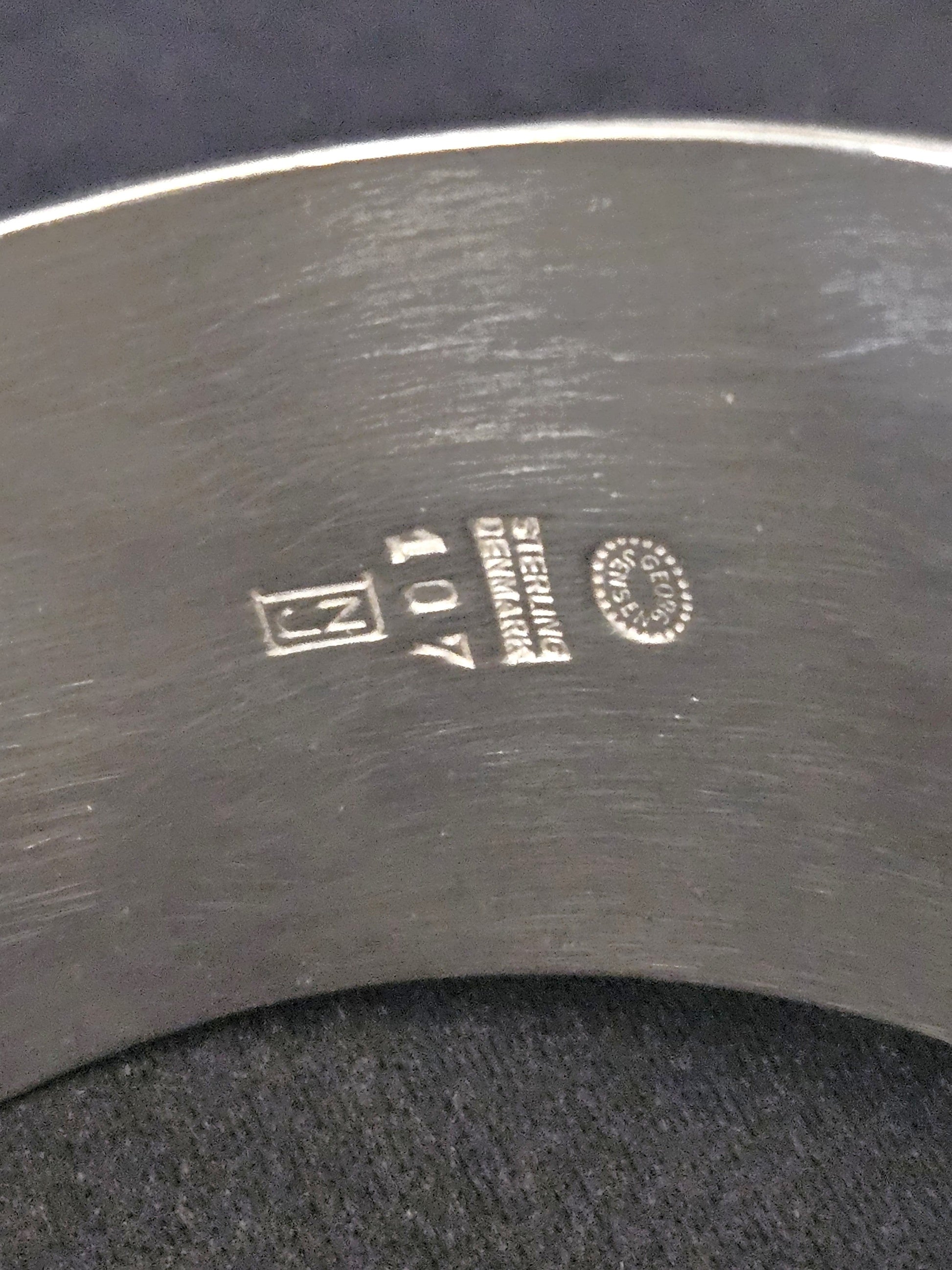 Georg Jensen Jewelry Superb Nanna Ditzel Georg Jensen Modernist Sterling Viking Axe Bangle C. 1950s