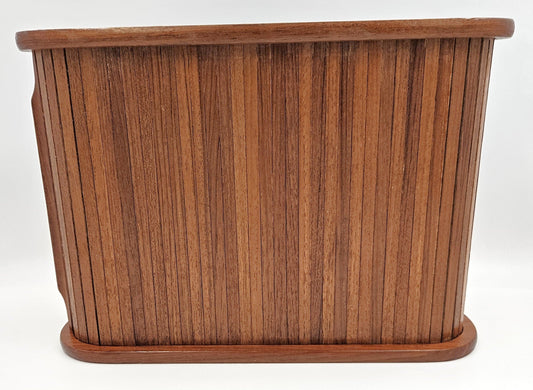 Goodwood Cabinet Mid Century Modern Goodwood Teakwood Tambour Door Shelf Cabinet