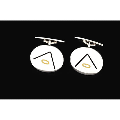 Hans Hansen Jewelry Superb Hans Hansen Denmark Sterling Enamel Modernist Cufflinks 