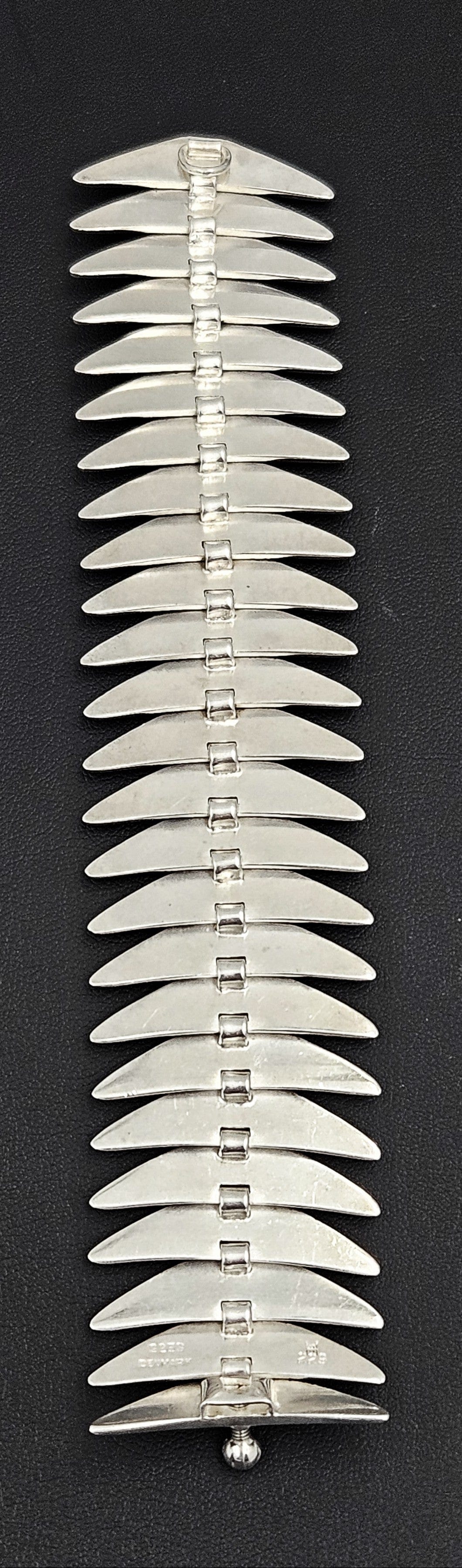 Hans Hansen Jewelry Superb Rare Hans Hansen Denmark Sterling Modernist Articulating Bracelet