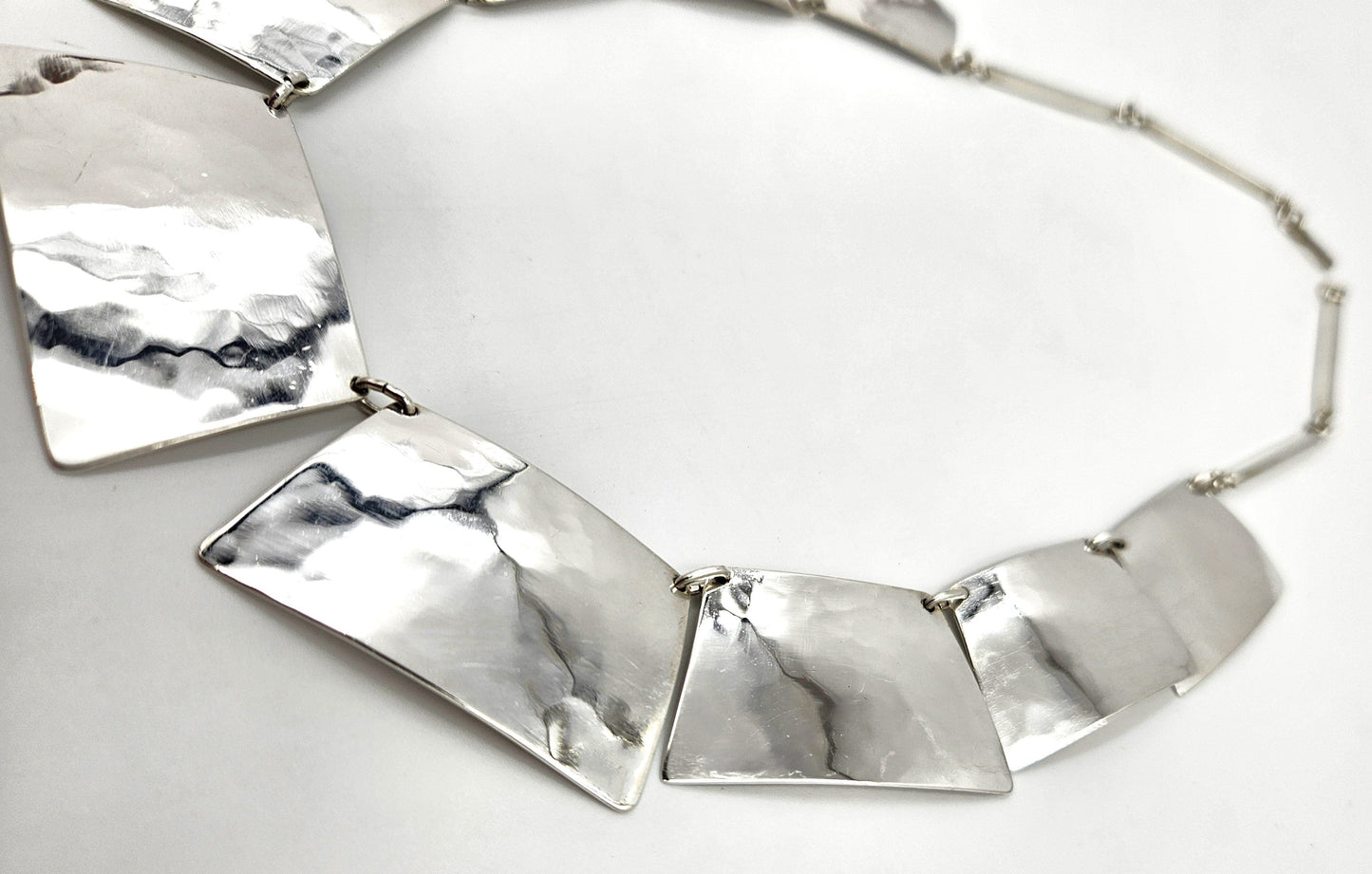 Harry Osaki Jewelry Ultra Rare OOAK Designer Harry Osaki Sterling Modernist Necklace 1950/60s