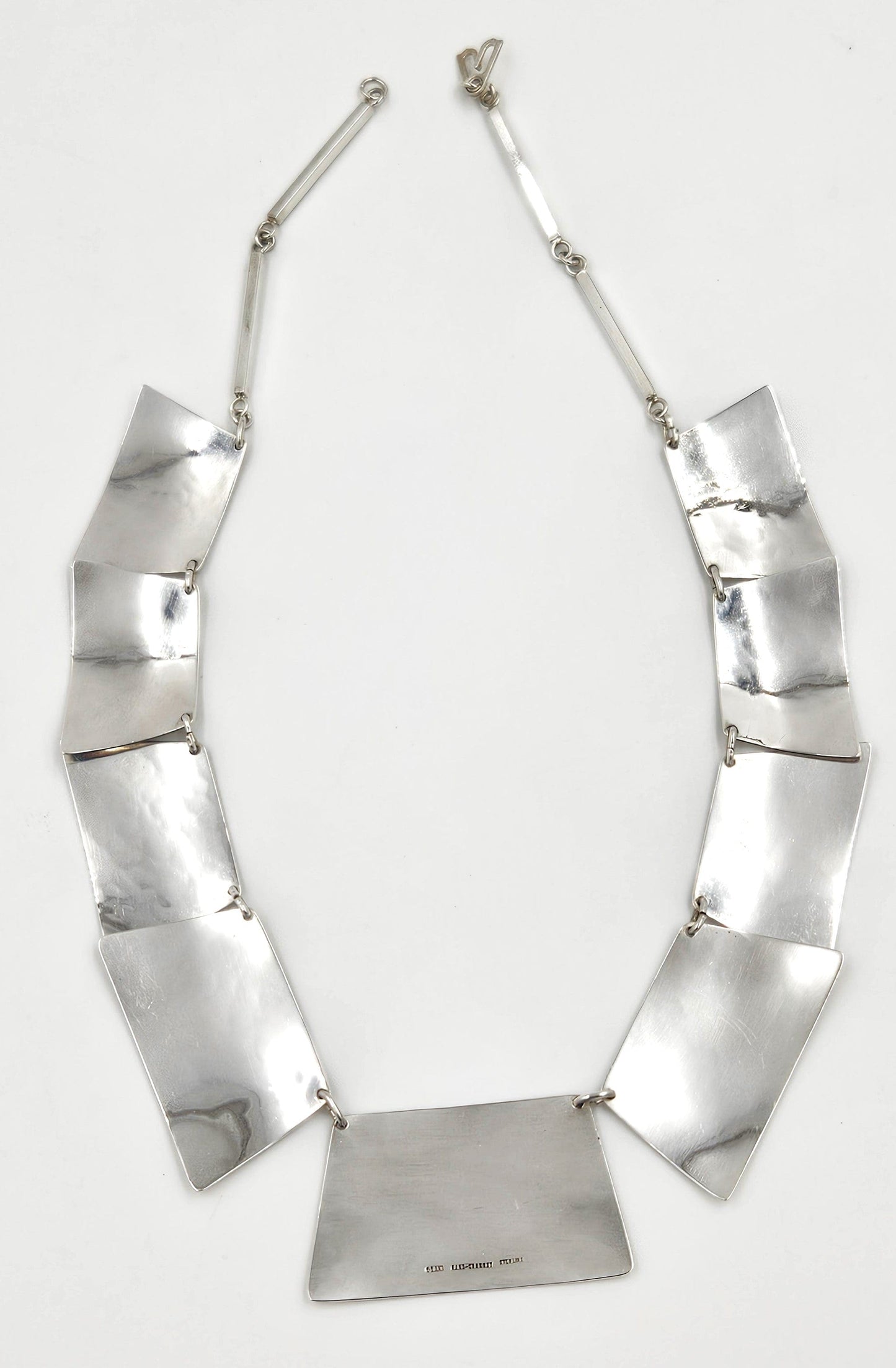 Harry Osaki Jewelry Ultra Rare OOAK Designer Harry Osaki Sterling Modernist Necklace 1950/60s