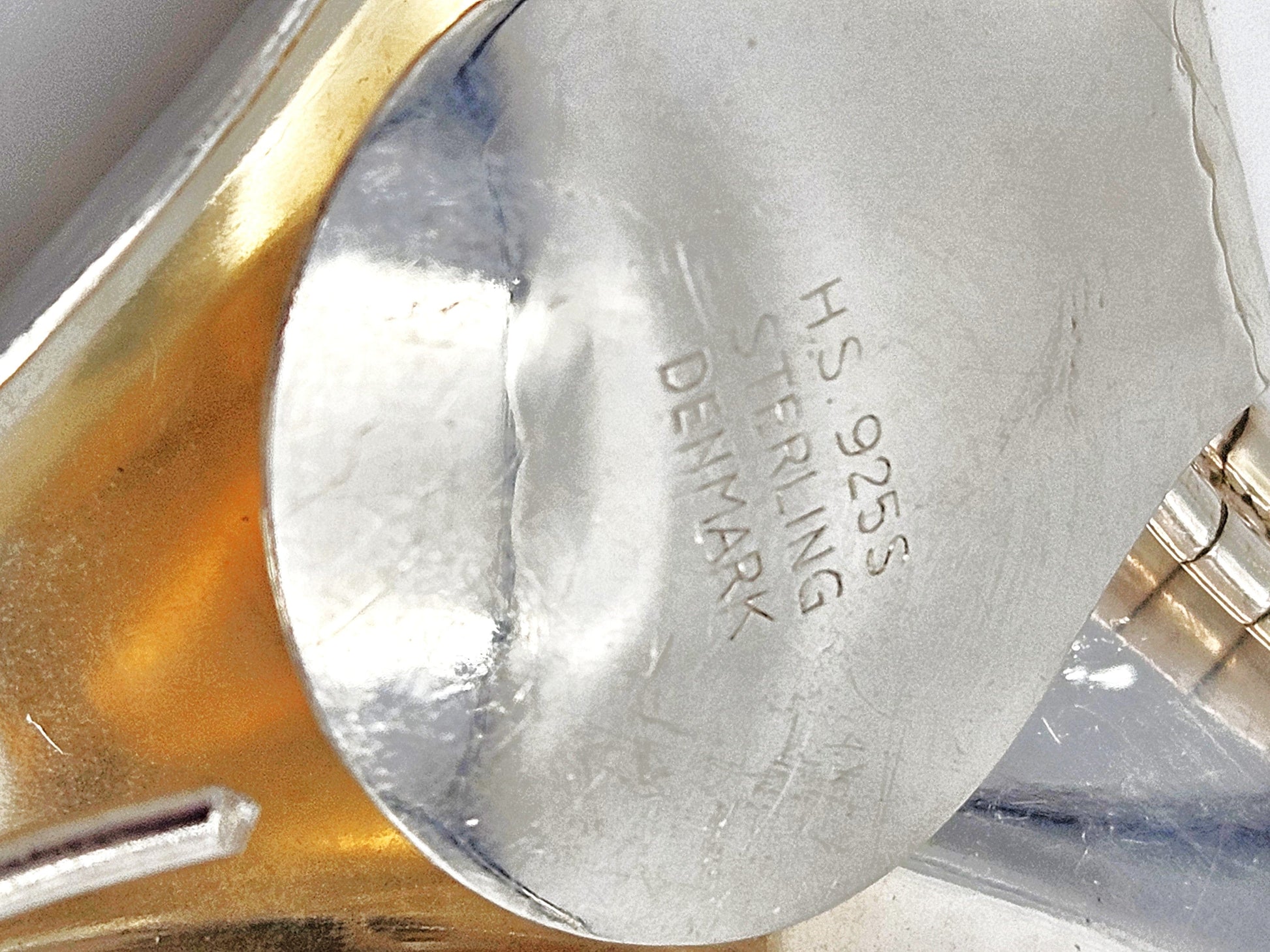 Hermann Siersbol Jewelry Superb RARE Hermann Siersbol Denmark Modernist Drop Dangle Pendant Necklace