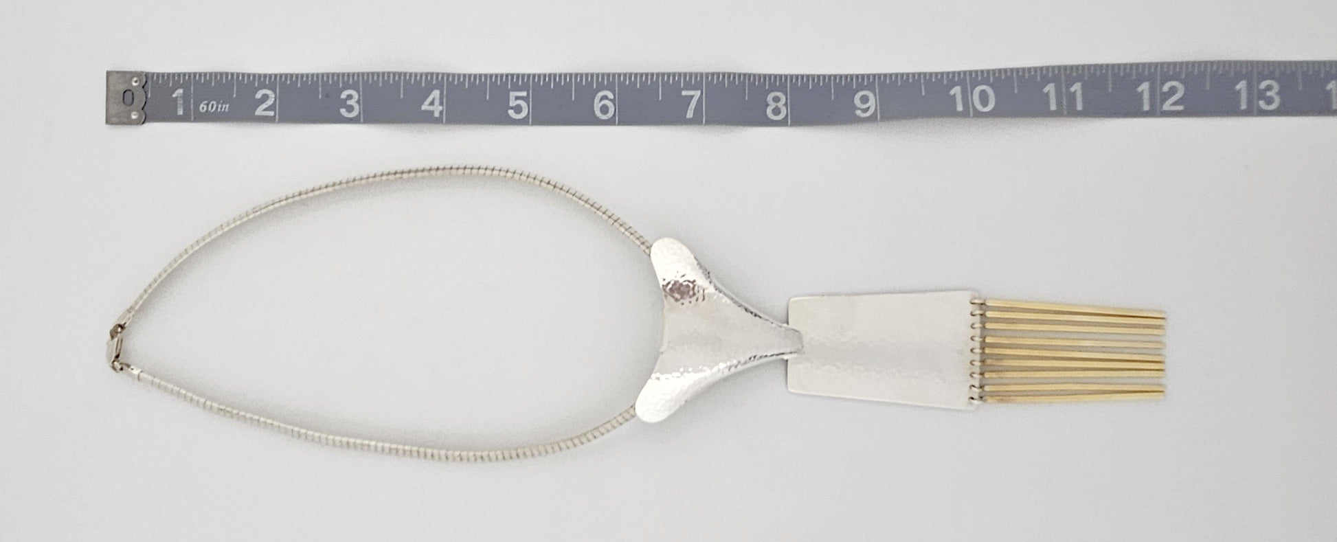 Hermann Siersbol Jewelry Superb RARE Hermann Siersbol Denmark Modernist Drop Dangle Pendant Necklace