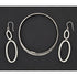 Ippolita Jewelry Retired Designer Ippolita Italy Sterling Modernist Bangle Bracelet & Earrings Set