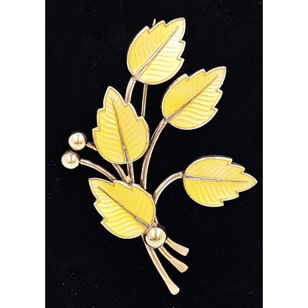 Jemax Jewelry Karin Pedersen JEMAX Denmark Sterling &amp; Enamel Art Deco Brooch