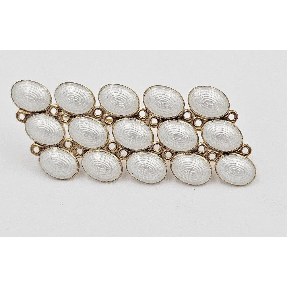 SJÆLDEN John Baalerud Norge Sterling Emalje Modernistisk Broche Ca. 1950&