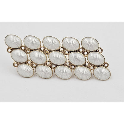 SJÆLDEN John Baalerud Norge Sterling Emalje Modernistisk Broche Ca. 1950&