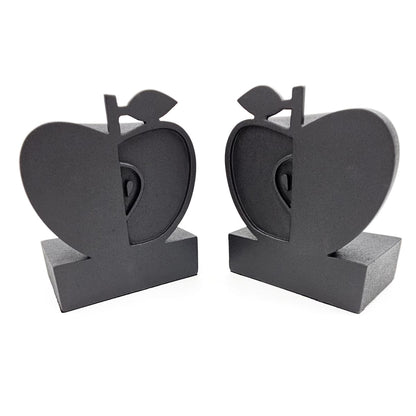 Jonathan Adler Bookends Fully Restored Jonathan Adler Happy Chic Apple Bookends in Textured Black