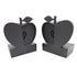 Jonathan Adler Bookends Fully Restored Jonathan Adler Happy Chic Apple Bookends in Textured Black