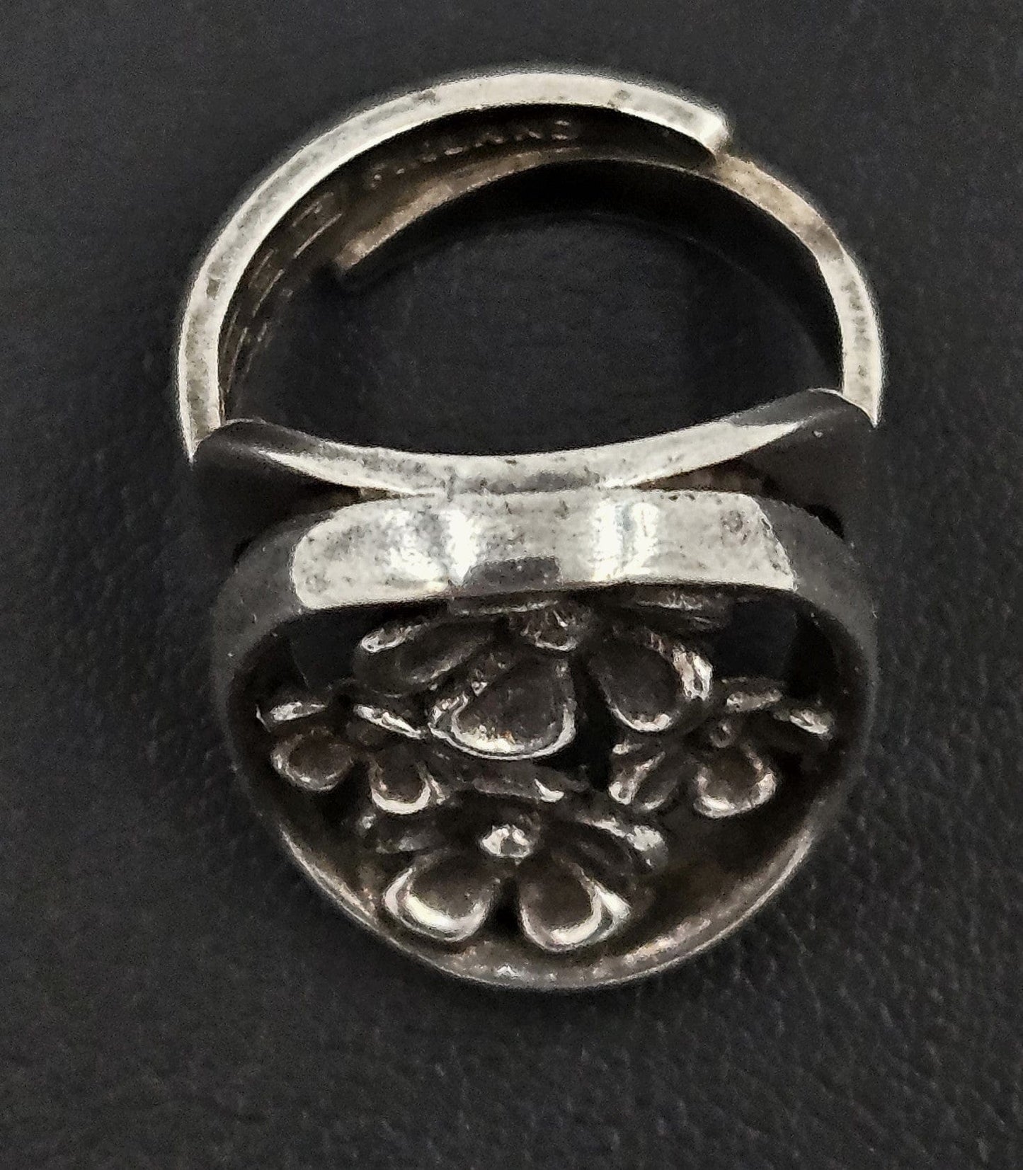 Jorma Laine Turun Hopea Finland Jewelry Rare Jorma Laine for Turun Hopea Finland Silver 3-D Flower Ring Circa 1976