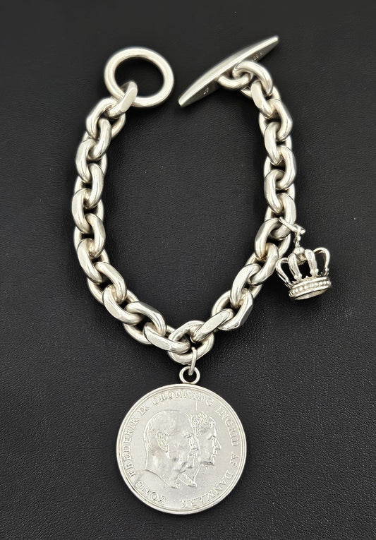 JT Denmark Jewelry Danish Sterling Charm Bracelet