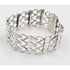 Just Andersen Denmark Jewelry Rare Just Andersen Just A Denmark Sterling Hearts Panel Link Bracelet C. 1940s