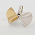 Kaunis Koru Jewelry Designer Finnish Kaunis Koru Sterling & Gold Modernist HUGE Ring 1976