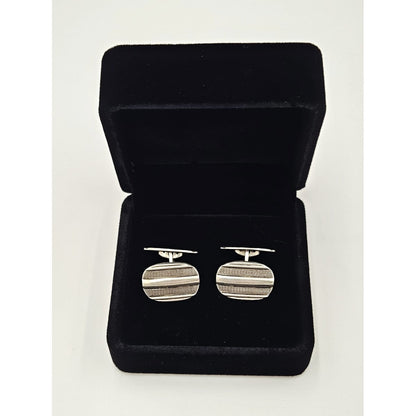 Laurits Nørgåard Jewelry Laurits Nørgåard Denmark Sterling Silver Modernist Cufflinks Circa 1920/30&