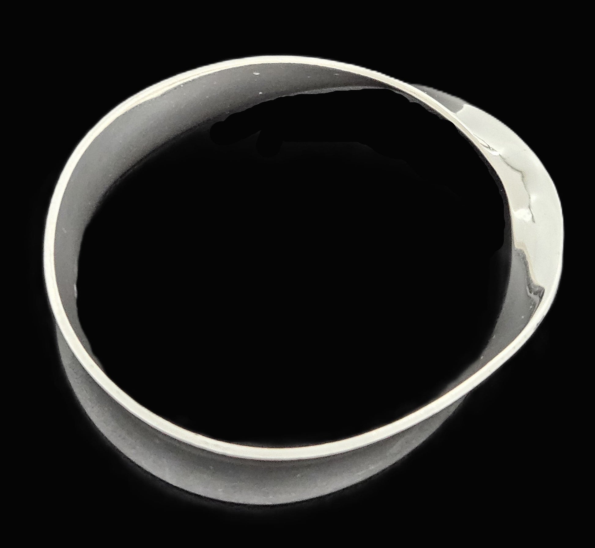 Los Ballesteros Jewelry Rare Los Ballesteros Taxco Sterling Modernist Mobius Bangle Bracelet 1950/60s