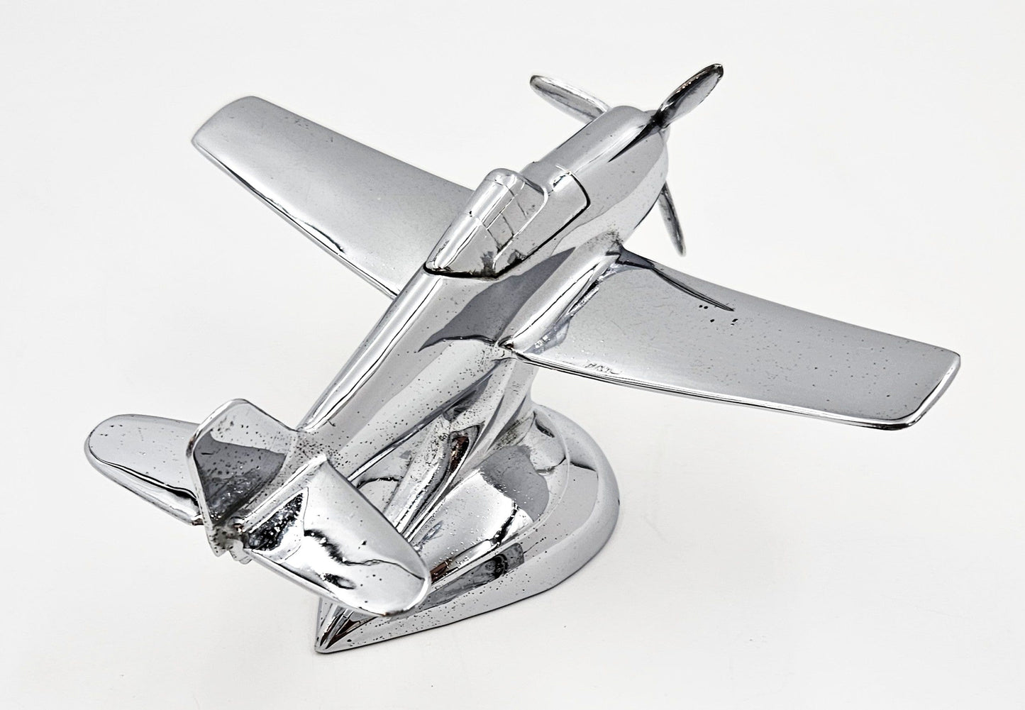 Made in USA Table Lighter 2 Chrome Airplane Lighter Set Made in USA Moving Propeller