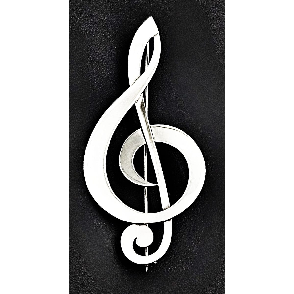 Madeline Turner Jewelry Rare Tiffany &amp; Jensen Designer M. Turner Sterling Treble Clef Brooch C. 1950s