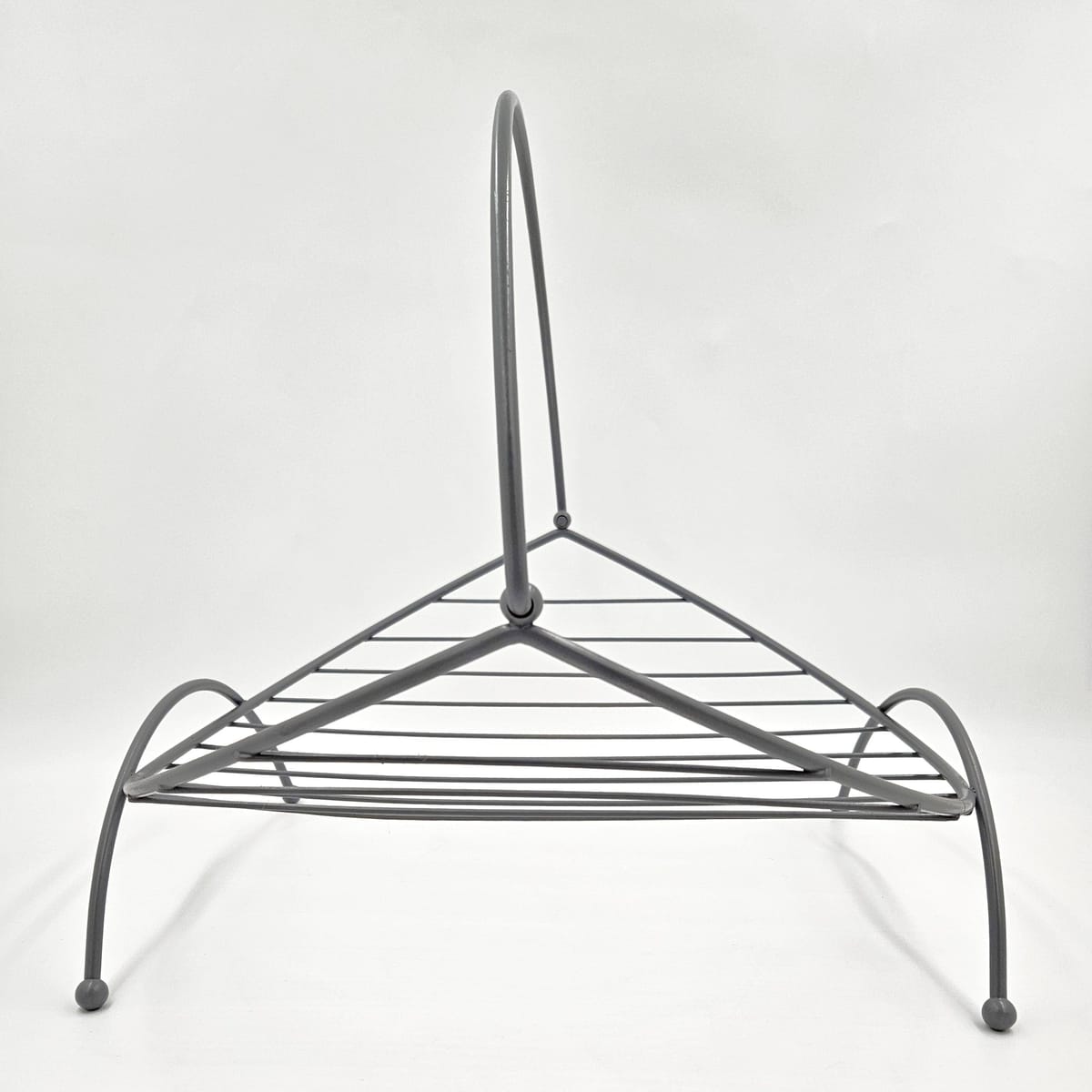 Refurbished Brass &amp; Enamel Large Log/Blanket/Magazine Holder Rack 1950/60s