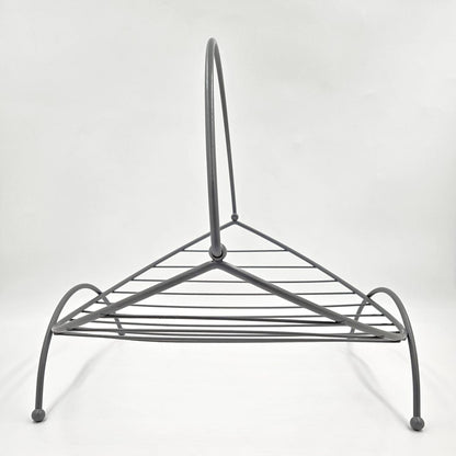 Refurbished Brass &amp; Enamel Large Log/Blanket/Magazine Holder Rack 1950/60s