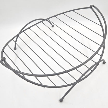 Refurbished Brass &amp; Enamel Large Log/Blanket/Magazine Holder Rack 1950/60s