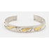 Margaret Francis Jewelry VTG Sterling & Gold Artisan Signed Margaret Francis Abstract Modernist Cuff