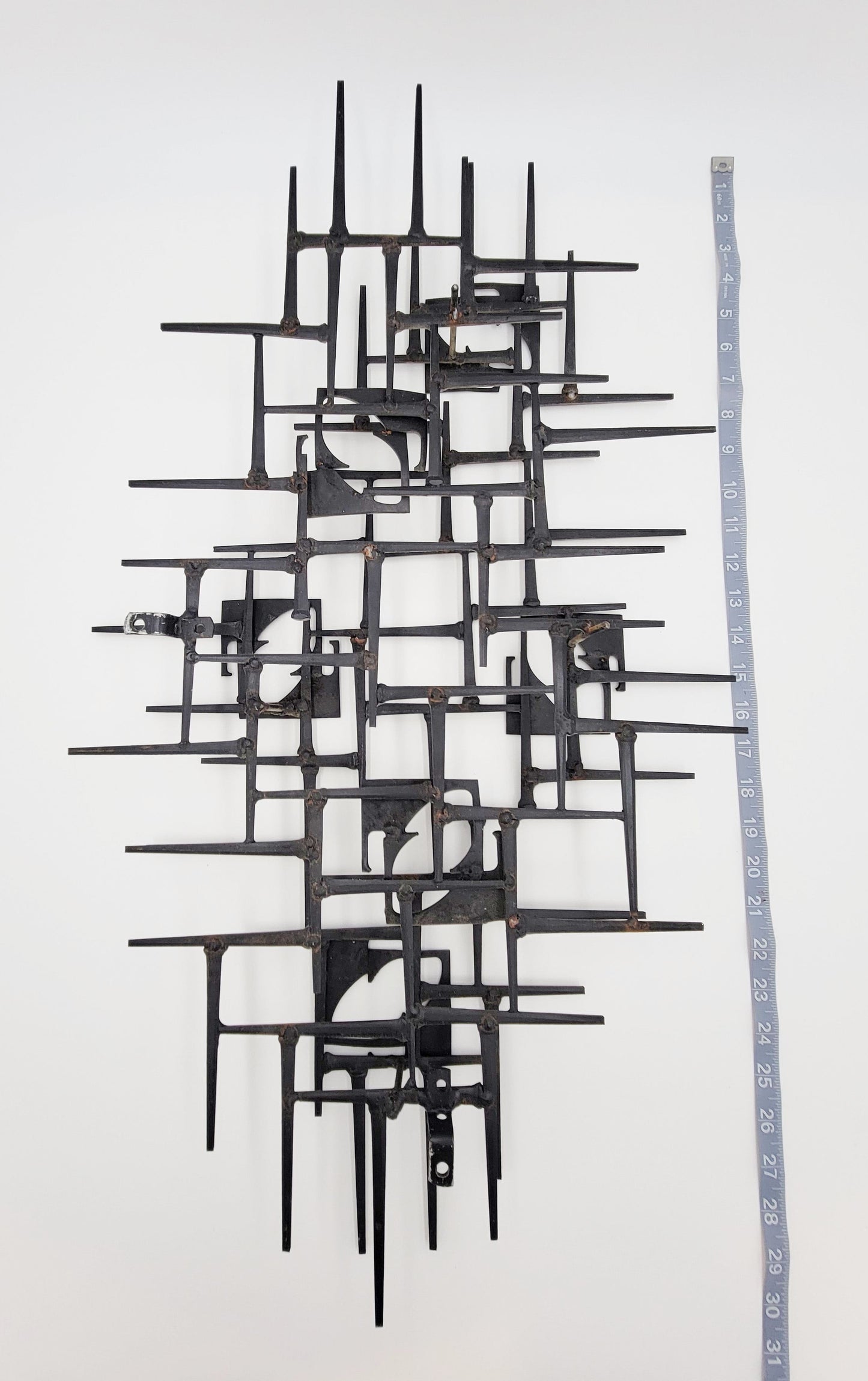 Maxwell Art Brutalist Steel Wall Sculpture Hand Signed/Dated