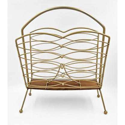 MCM Magazine Rack Magazine Rack 1950s Hollywood Regency Style Magazine Holder