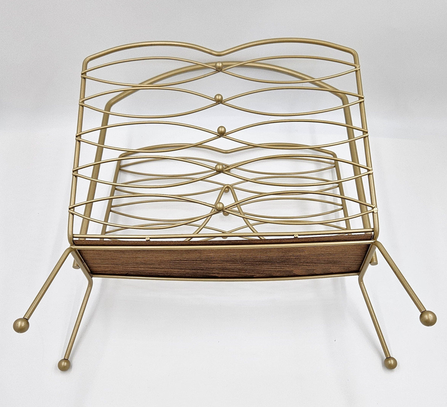 MCM Magazine Rack Magazine Rack 1950s Hollywood Regency Style Magazine Holder