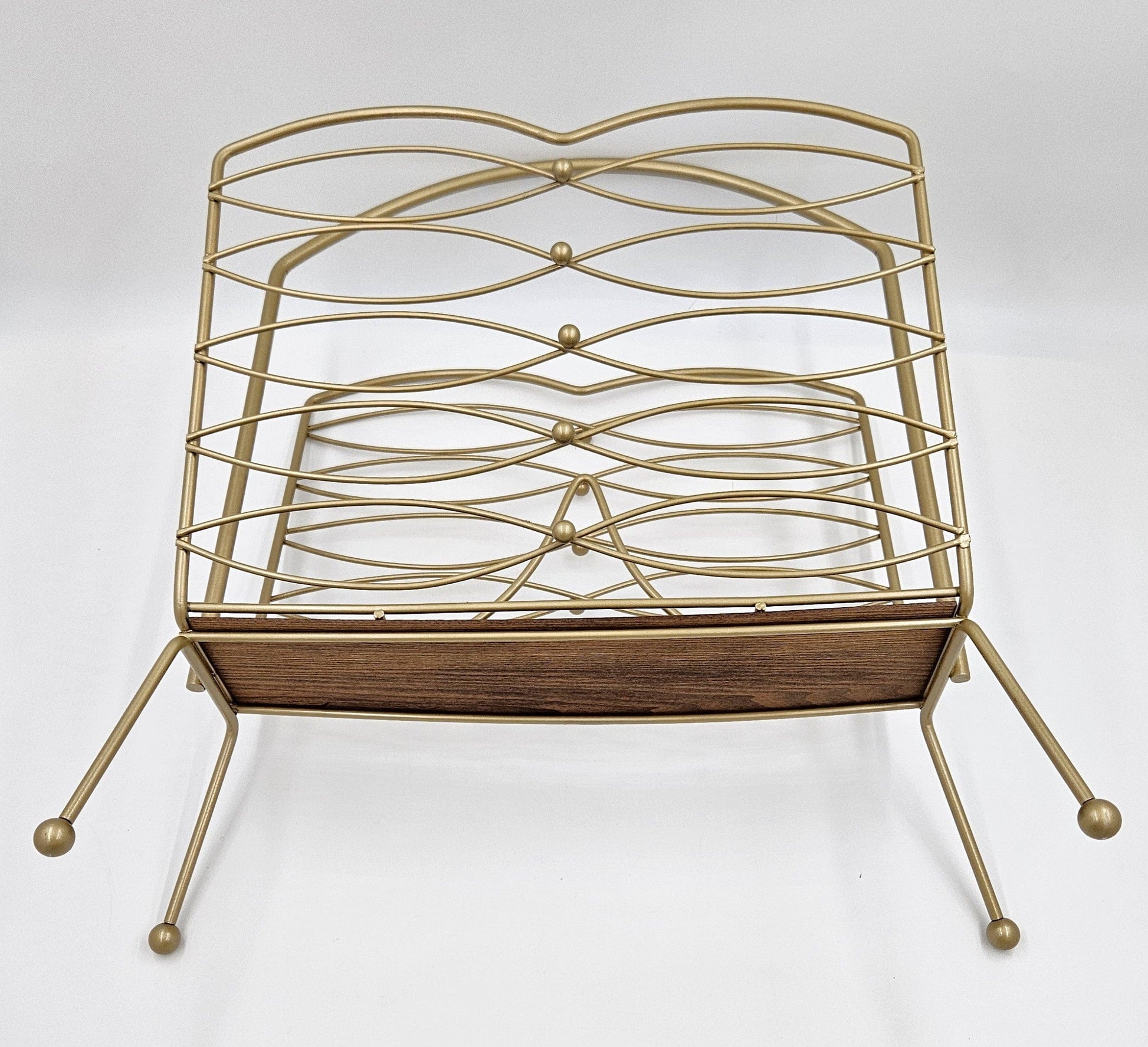 MCM Magazine Rack Magazine Rack 1950s Hollywood Regency Style Magazine Holder