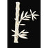 MFA USA Jewelry Vintage MMA Modernist Sterling Silver Bamboo Stalk and Leaves Brooch