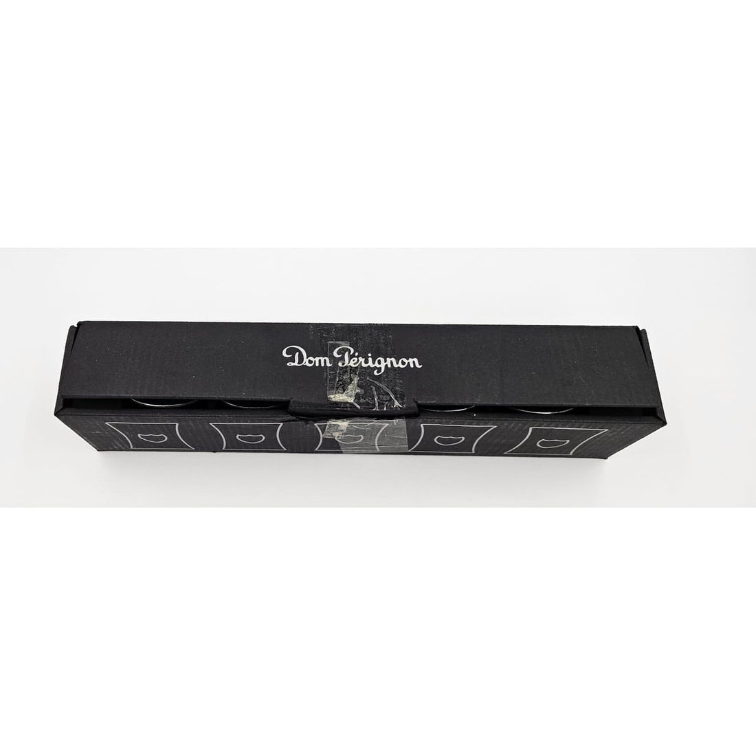 Moet Chandon Dom Perignon Barware RARE Set Pewter M Szekely Moet Chandon Dom Perignon Menu Holders NOS