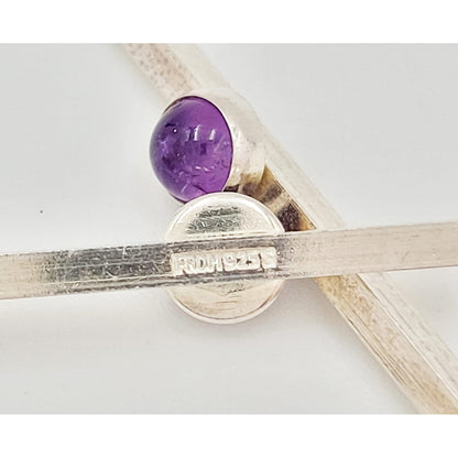 Niels Erik From Jewelry Niels Erik From Denmark Sterling &amp; Amethyst Drop Dangle Earrings Circa 40/50s