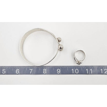 Norway Plus Designs Jewelry Anna Greta Eker Norway+Designs Sterling 3-Prong Crown Bangle Ring Set 60s
