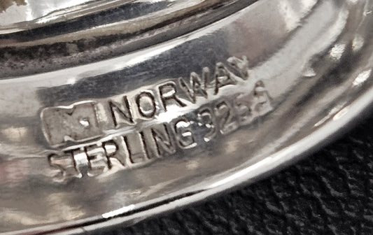 Norway Plus Designs Jewelry RARE Norway + Designs AGE Sterling Modernist Triple Wrap Unisex Ring C. 1960s