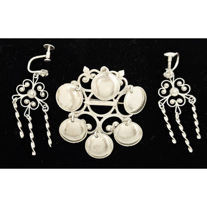 Norwegian Sterling Brooch Jewelry Vintage Norwegian Sterling Silver Solje Brooch 