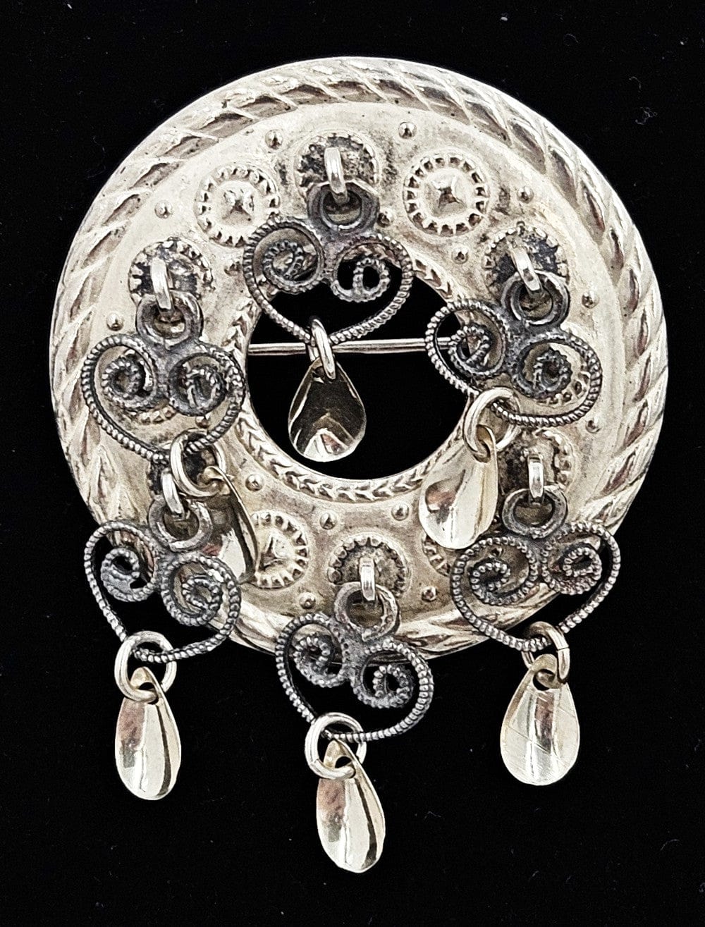 Norwegian Sterling Brooch Jewelry Vintage Norwegian Sterling Silver Solje Brooch #13