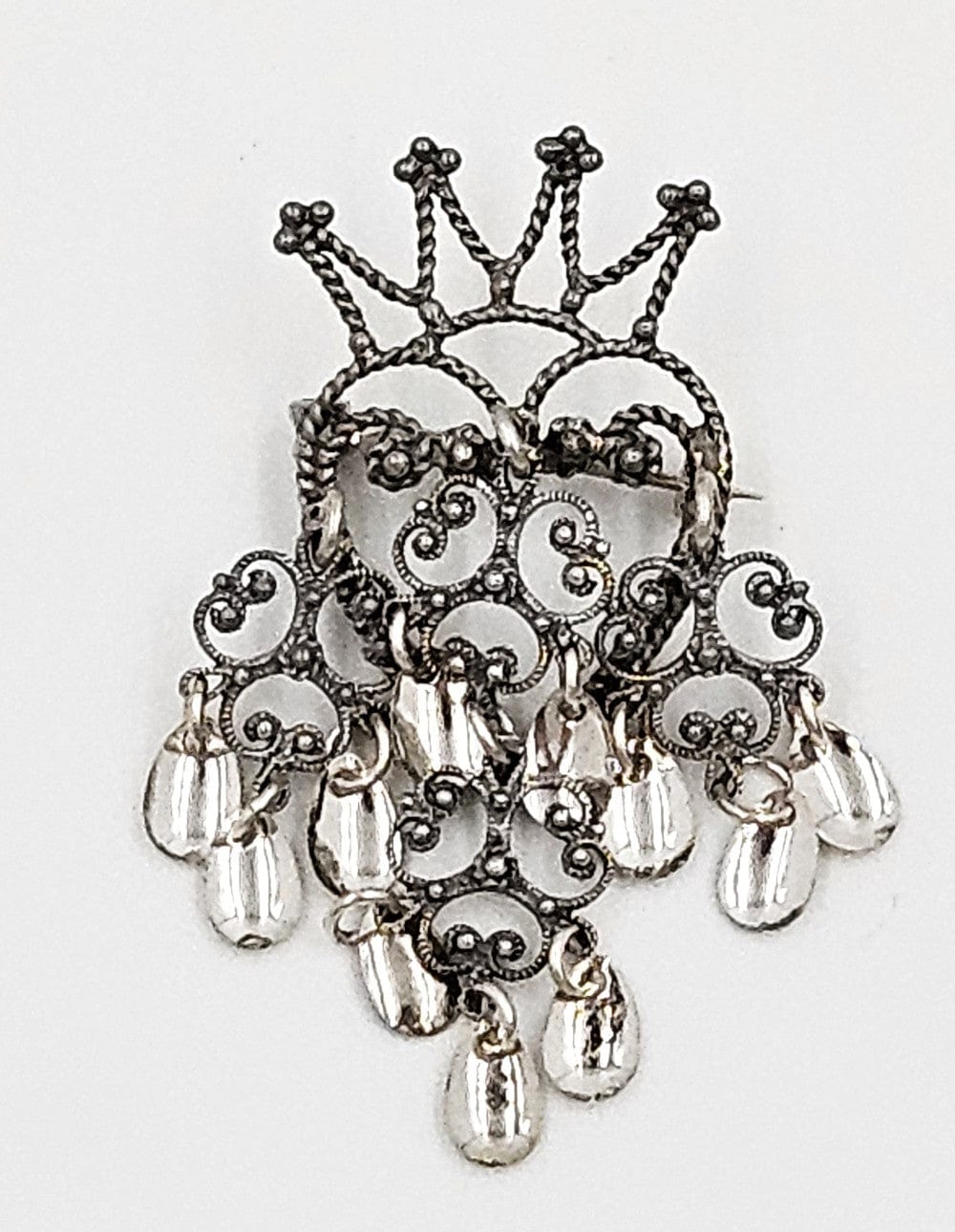 Norwegian Sterling Solje Set Jewelry Vintage Norwegian Sterling Silver Solje Brooch & Earrings Set #9