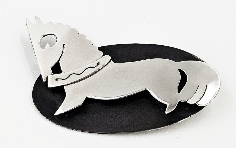 Paul Lobel Jewelry Superb Paul Lobel Sterling Modern Impressionism Horse Stallion Brooch 1950s