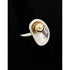 Robert Lee Morris Jewelry RLM - Robert Lee Morris Sterling & 14k Abstract Modernist Cocktail Ring