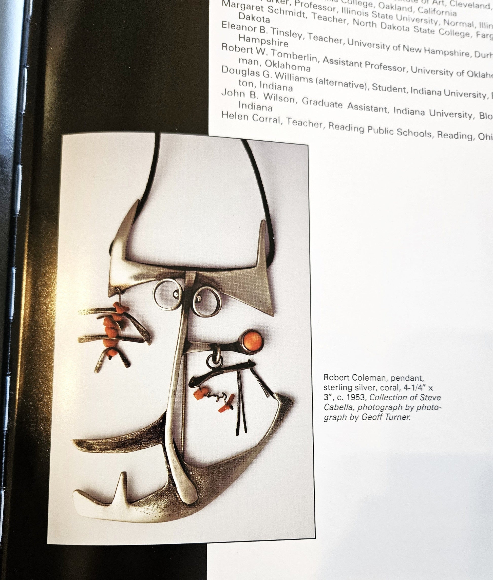 Robert R Coleman Jewelry Ultra Rare Robert Coleman 3D Abstract Brutalist XL Hefty Sterling Necklace 1970