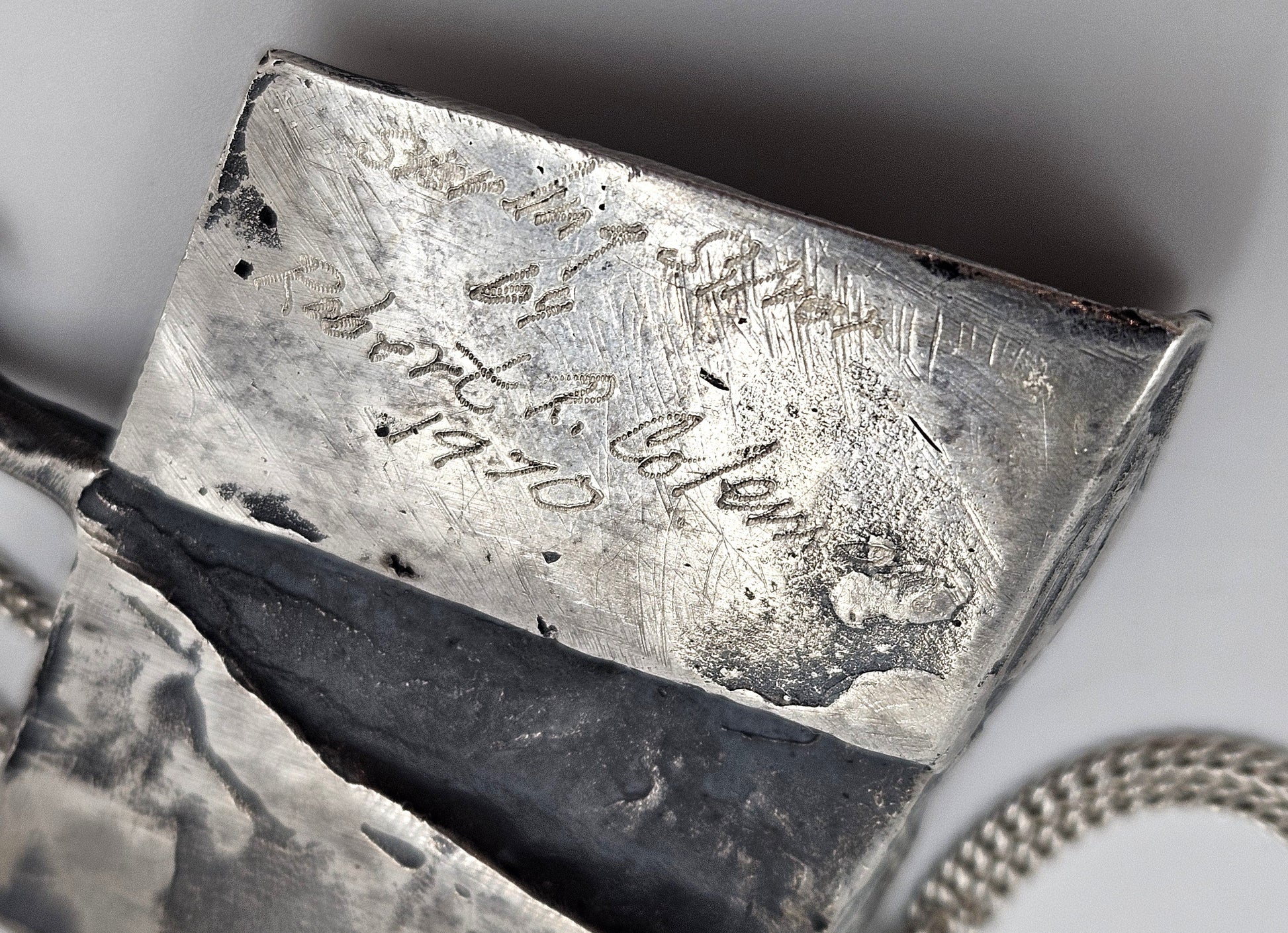 Robert R Coleman Jewelry Ultra Rare Robert Coleman 3D Abstract Brutalist XL Hefty Sterling Necklace 1970