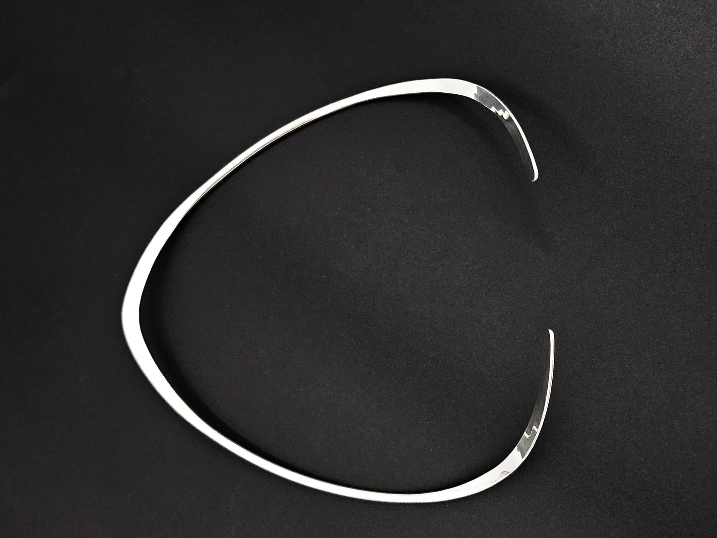 Ronald Hayes Pearson Jewelry Superb Ronald Hayes Pearson Sterling Silver Modernist V Collar Neck Ring 1950s
