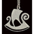 Rune Tennesmed Jewelry Rune Tennesmed Sweden Solid Pewter XL Viking Ship Pendant Necklace 1960&