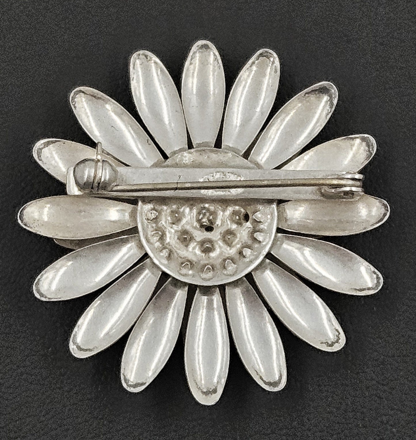 S. Christian Fogh Jewelry JCP Denmark Sterling 3D Mumm Flower Brooch