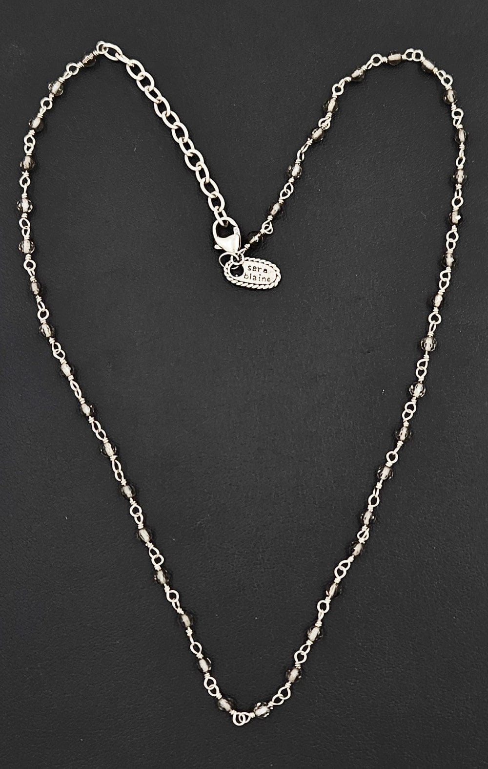 Sara Blaine Jewelry Designer Sara Blaine Vintage Sterling & Smoky Quartz Layering Necklace $449