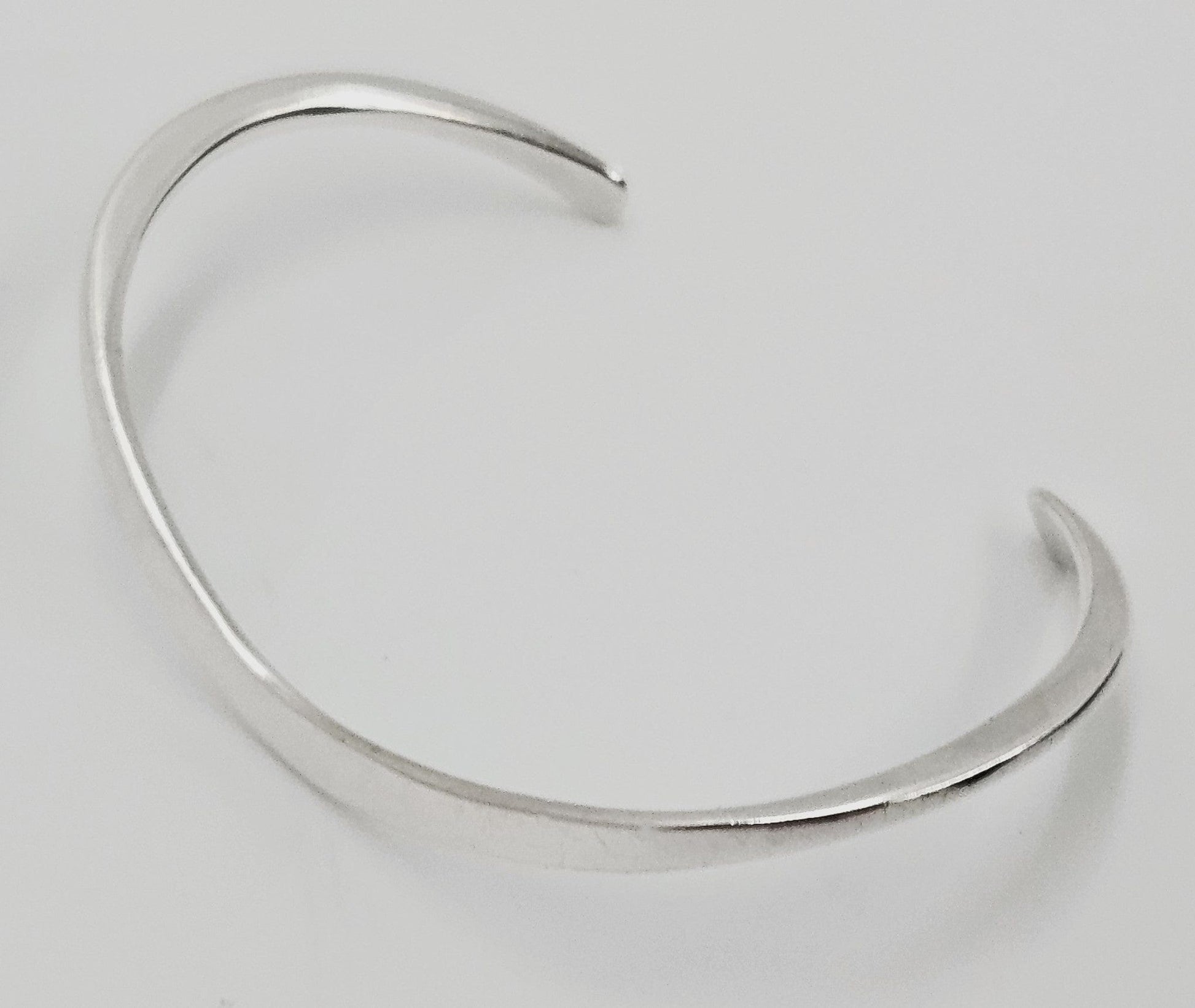 Secrest Jewelry VERY RARE Russell Secrest Sterling Silver Modernist Cuff Bracelet Circa 1960's