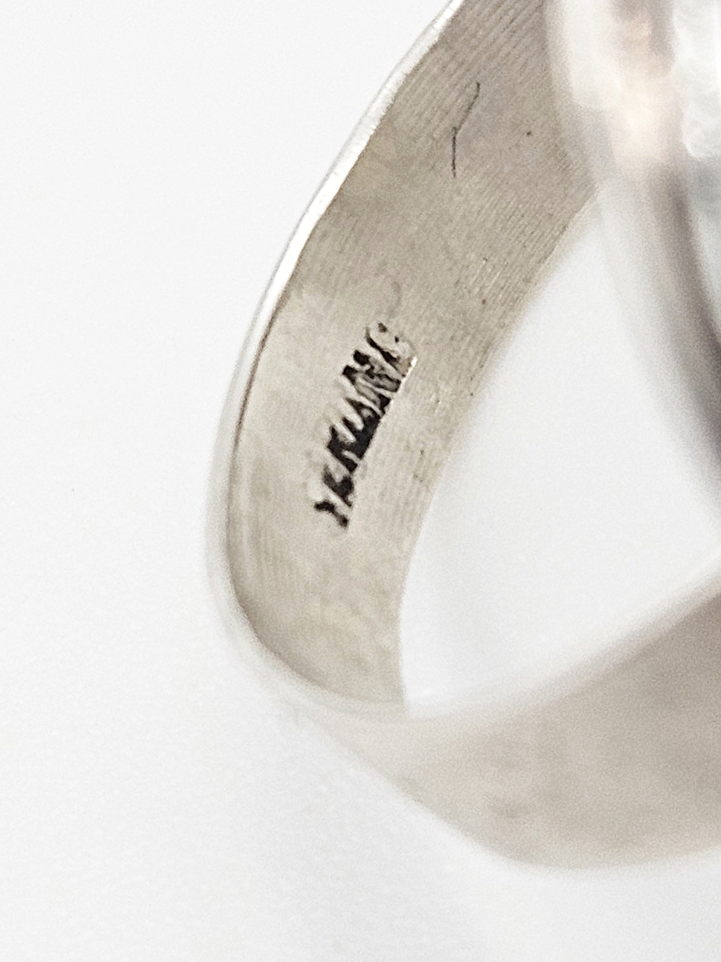 Skeira Jewelry Vintage Designer Skeira Sterling Silver & Mixed Metals Modernist Cocktail Ring