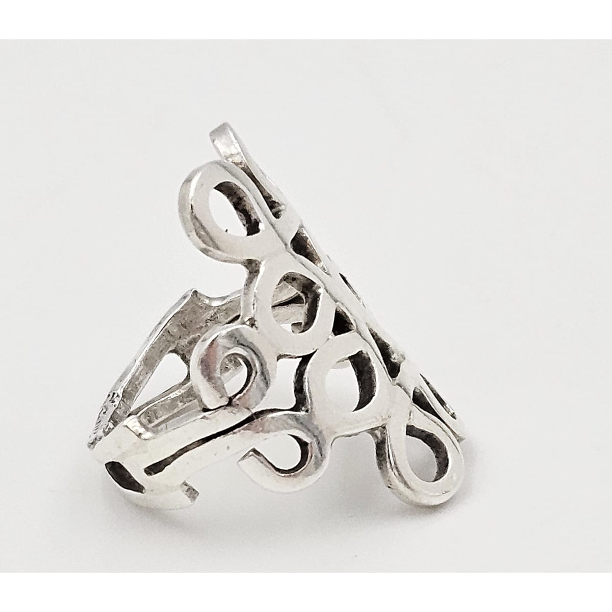 Taxco Jewelry Designer Taxco Sterling Unisex Ring Eagle 3 Stamped Signed 1960s